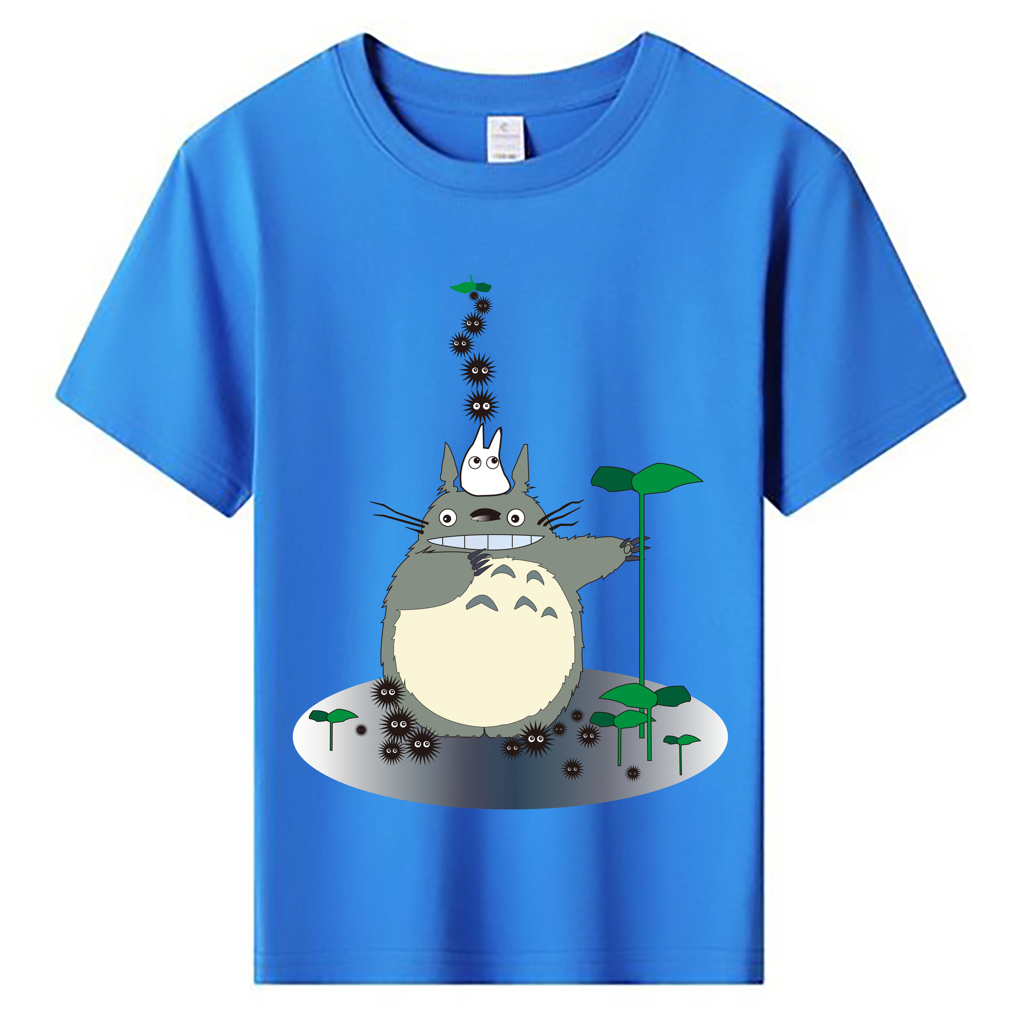 （画像用） となりのトトロ 草壁メイ 草壁サツキ My Neighbor Totoro Satsuki Kusakabe Mei Kusakabe 綿100％キッズTシャツ（フロントプリント）